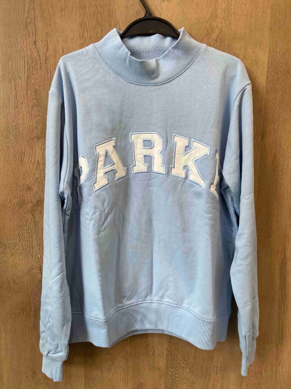 PARKE Light Blue Mock Neck Sweatshirt